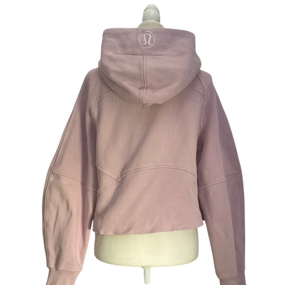 Lululemon Oversized Half Zip Scuba Hoodie Size ML in Pink - Picture 6 of 10